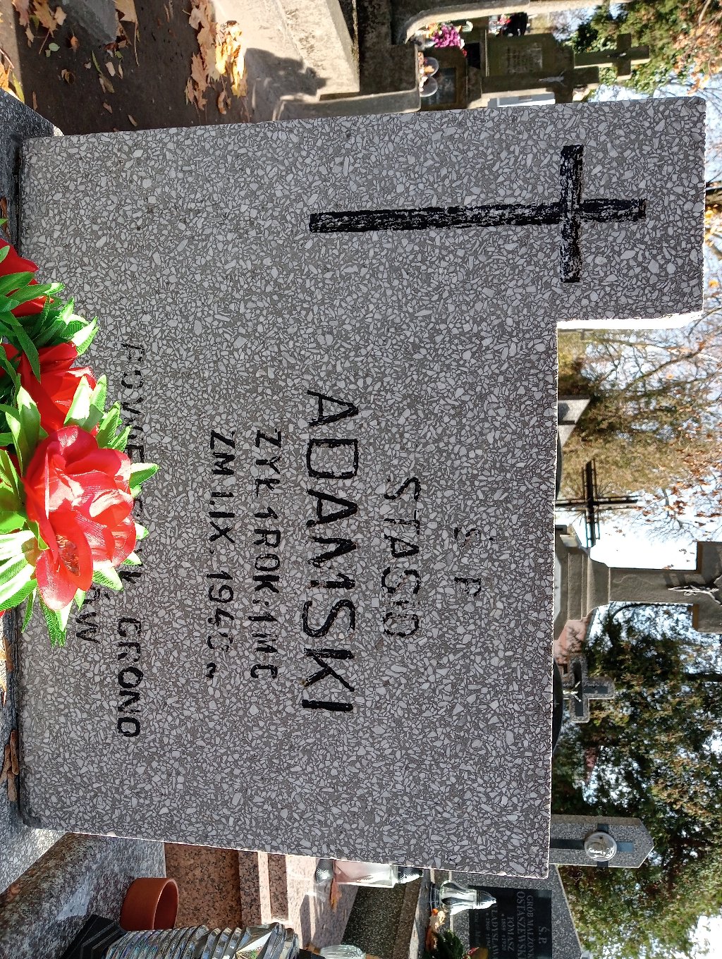 Grób Stanisław Adamski